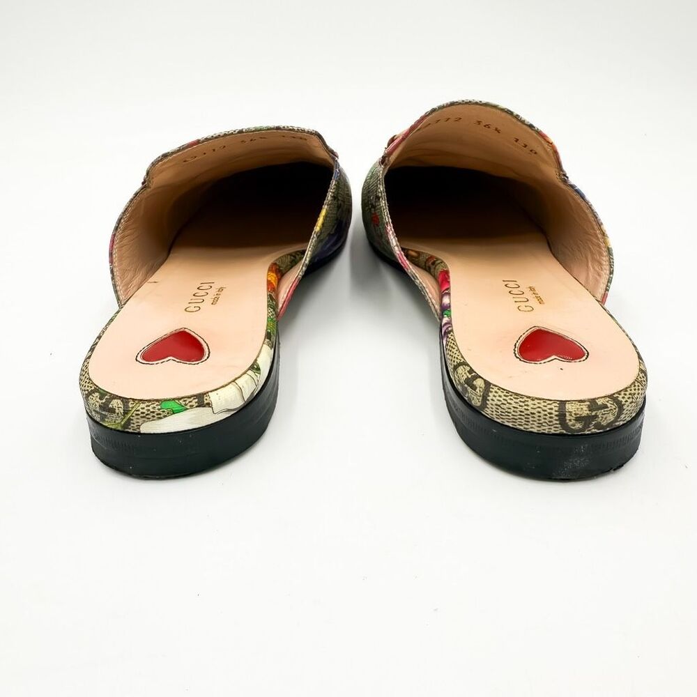 Gucci Princetown GG Horsebit Supreme Canvas Floral Loafers EU 36.5 US 6.5 - Picture 6 of 14